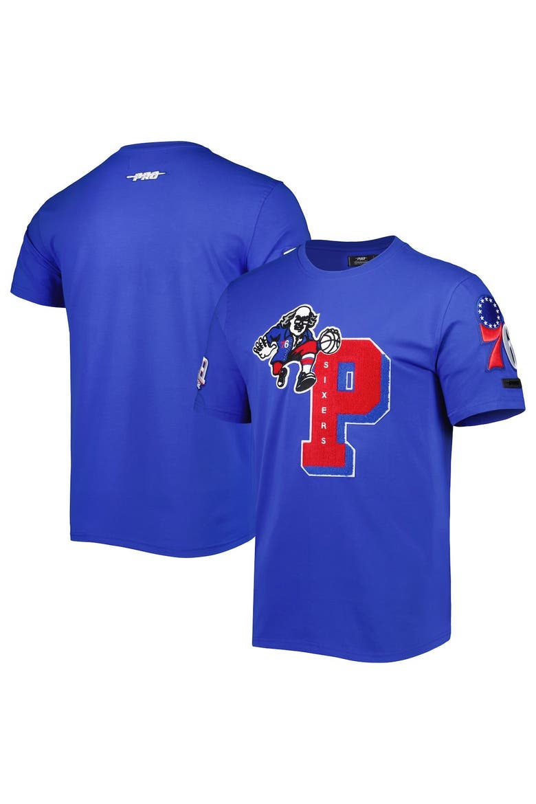 Men's Pro Standard Royal Philadelphia 76ers Mash Up Capsule T-Shirt, Main, color, Royal