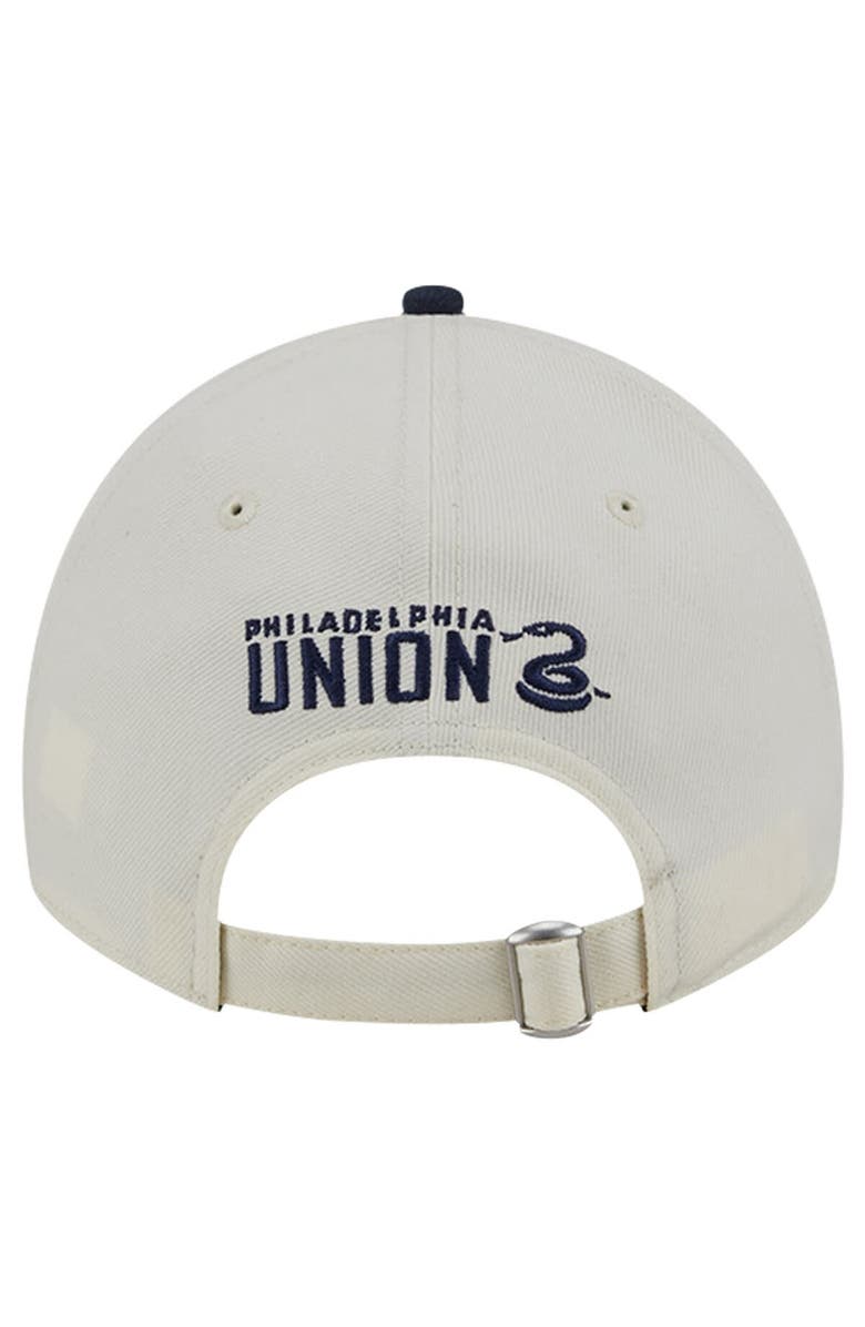 New Era Men's New Era White Philadelphia Union 2024 Kick Off Collection 9TWENTY Adjustable Hat, Alternate, color,