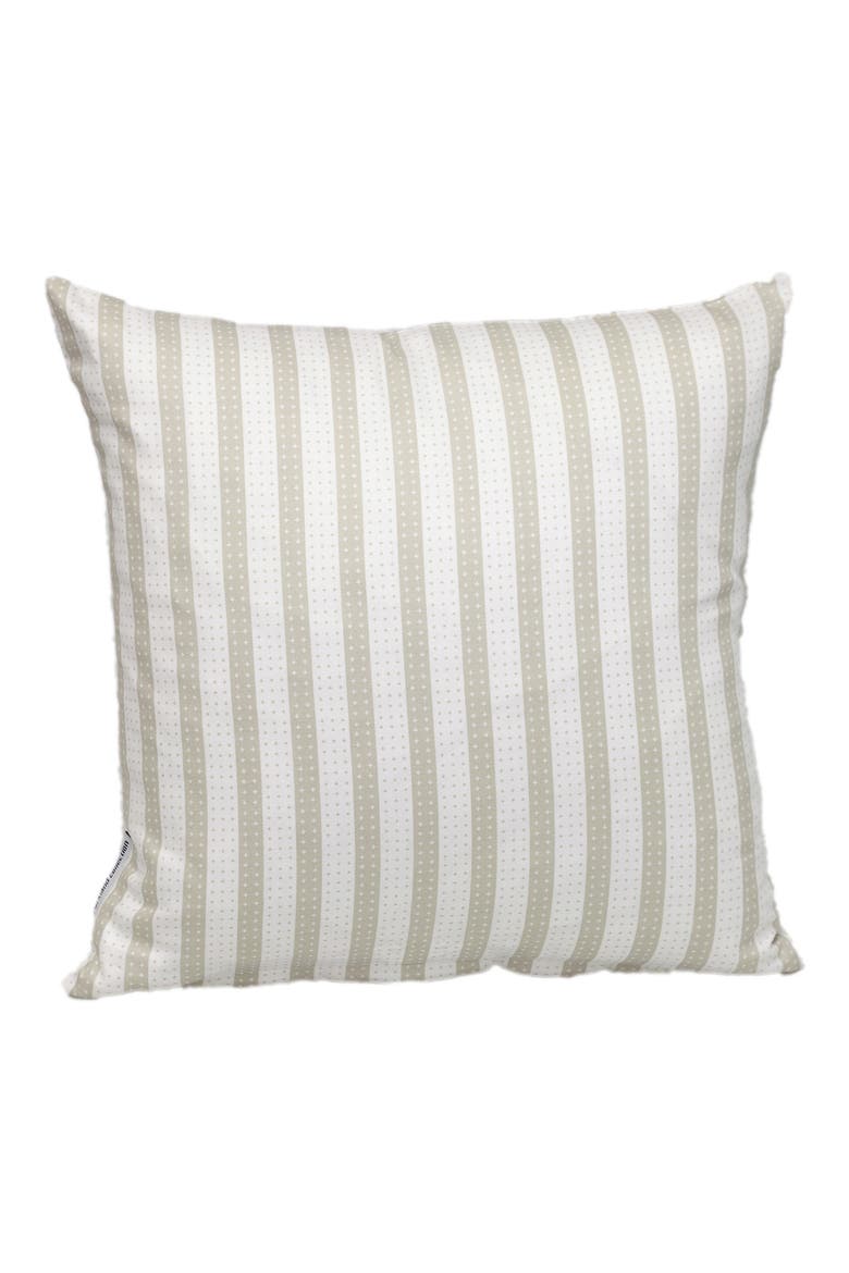 Stripe Textured Cotton Pillow, Main, color, WHITE