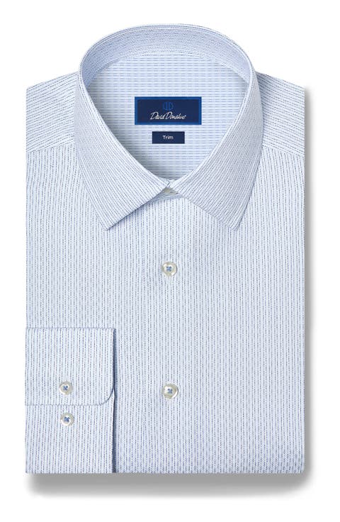 Trim Fit Textured Dobby Dress Shirt