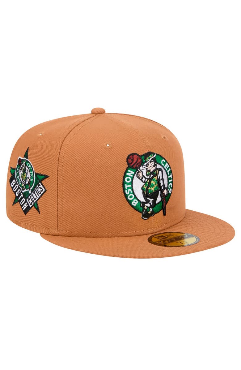 New Era Men's New Era Tan Boston Celtics Color Pack 59FIFTY Fitted Hat, Main, color, Tan