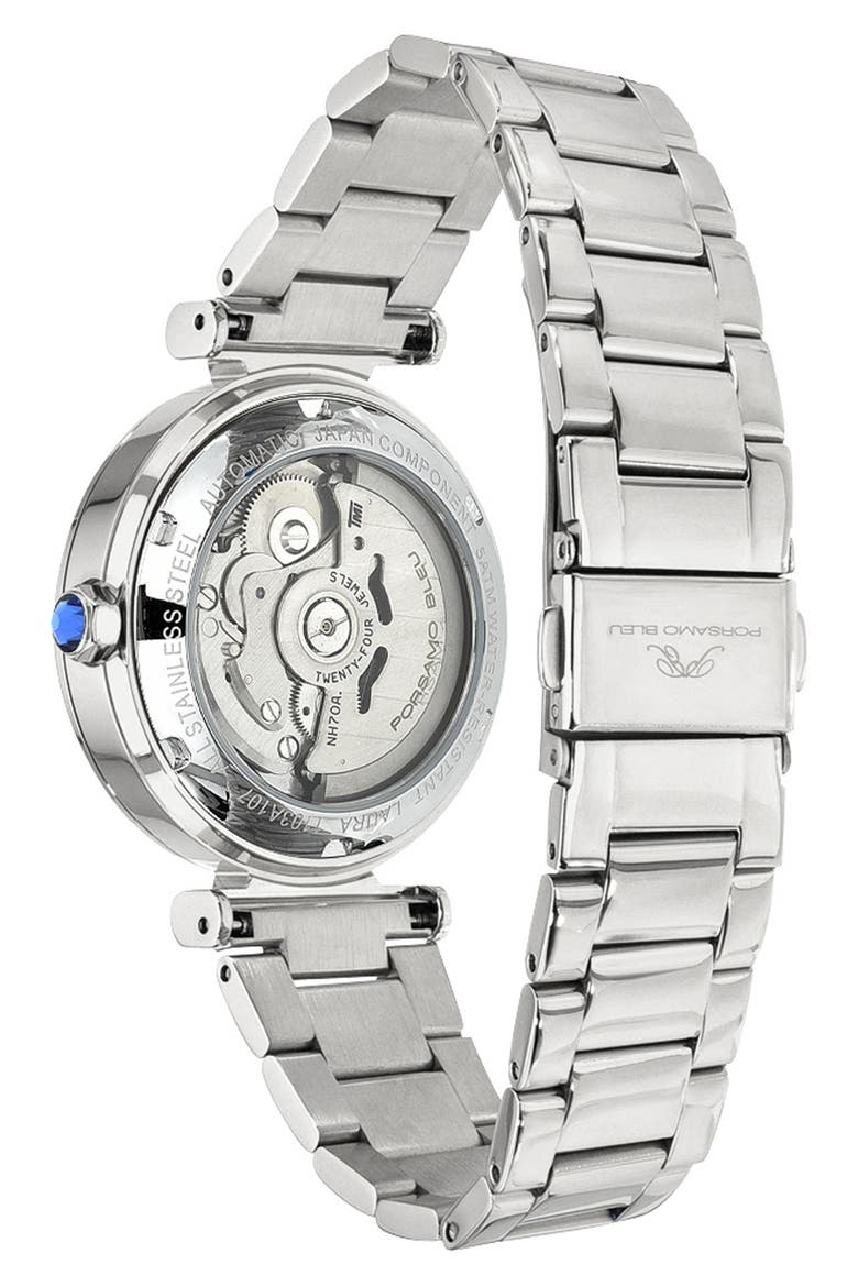 Colette Topaz Bracelet Watch, 36mm, Alternate, color, SILVER