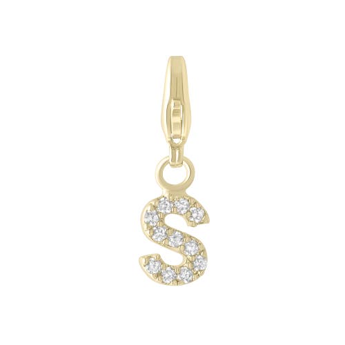 Electric Picks Initial Charm In Gold - S