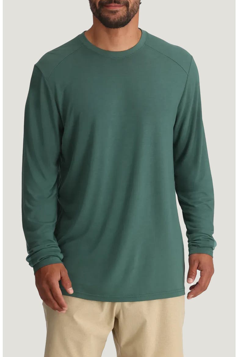 Lightweight UPF 20+ Long Sleeve T-Shirt, Main, color, SEA PINE