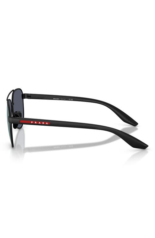 Prada Linea Rossa 58mm Pilot Sunglasses