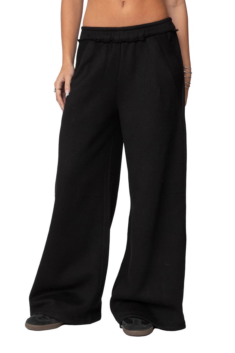 Kori Oversize Baggy Sweatpants, Main, color, BLACK