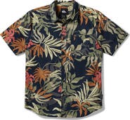 Quiksilver Blueweed Classic Short Sleeve Button-Up Shirt