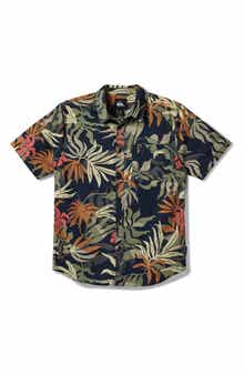 Quiksilver Blueweed Classic Short Sleeve Button-Up Shirt