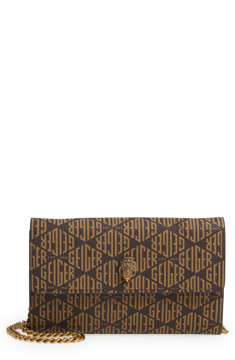Kurt Geiger London Monogram Crossbody Wallet, Main, color, 