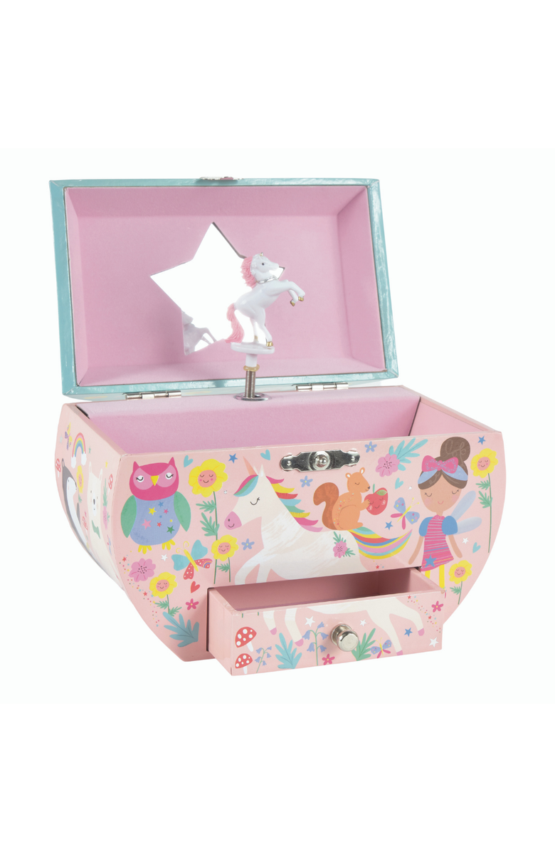 Floss & Rock Jewelry Box Rainbow Fairy Circular, Main, color, Rainbow Fairy