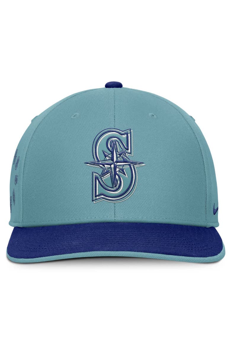 Nike Men's Nike Turquoise Seattle Mariners Father's Day Pro Performance Snapback Hat, Alternate, color,