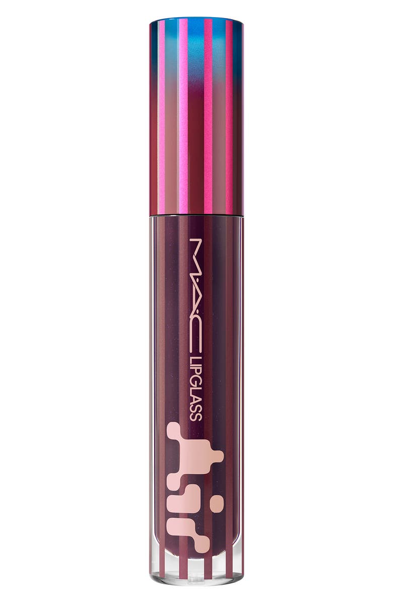 MAC Cosmetics Lipglass Airshine Lip Gloss, Alternate, color, Uv Nightmoth