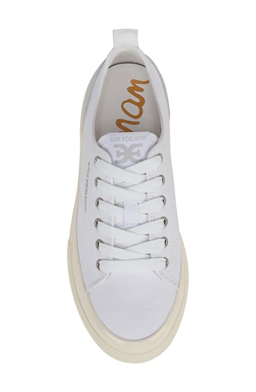 Sam Edelman Sonia Platform Sneaker In White/ice Grey