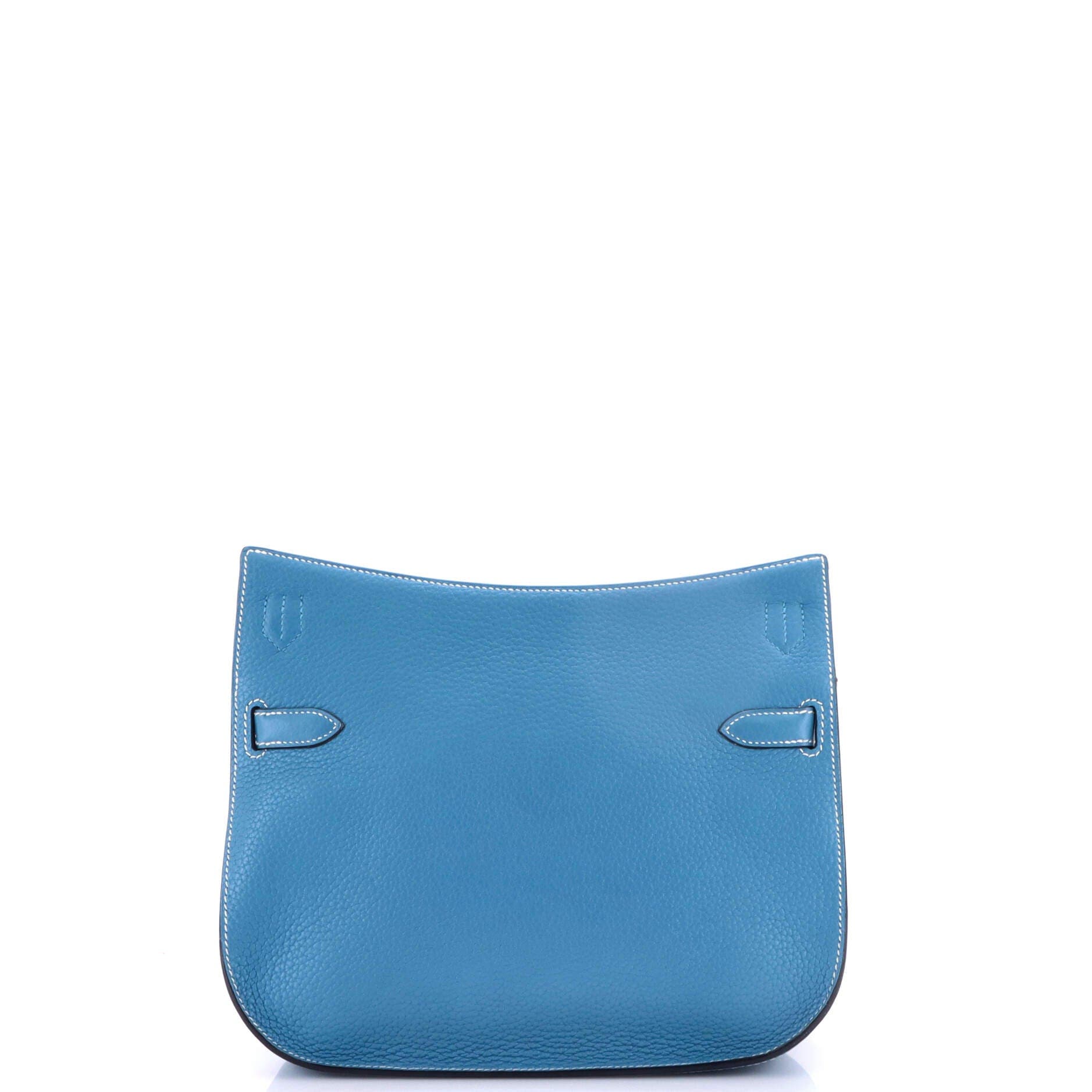 Pre-Owned Hermes Jypsiere Bag Clemence 28, Alternate, color, Bleu Jean