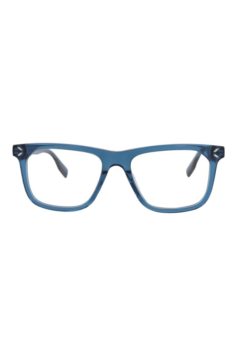 52mm Rectangle Optical Frames, Main, color, BLUE BLUE TRANSPARENT