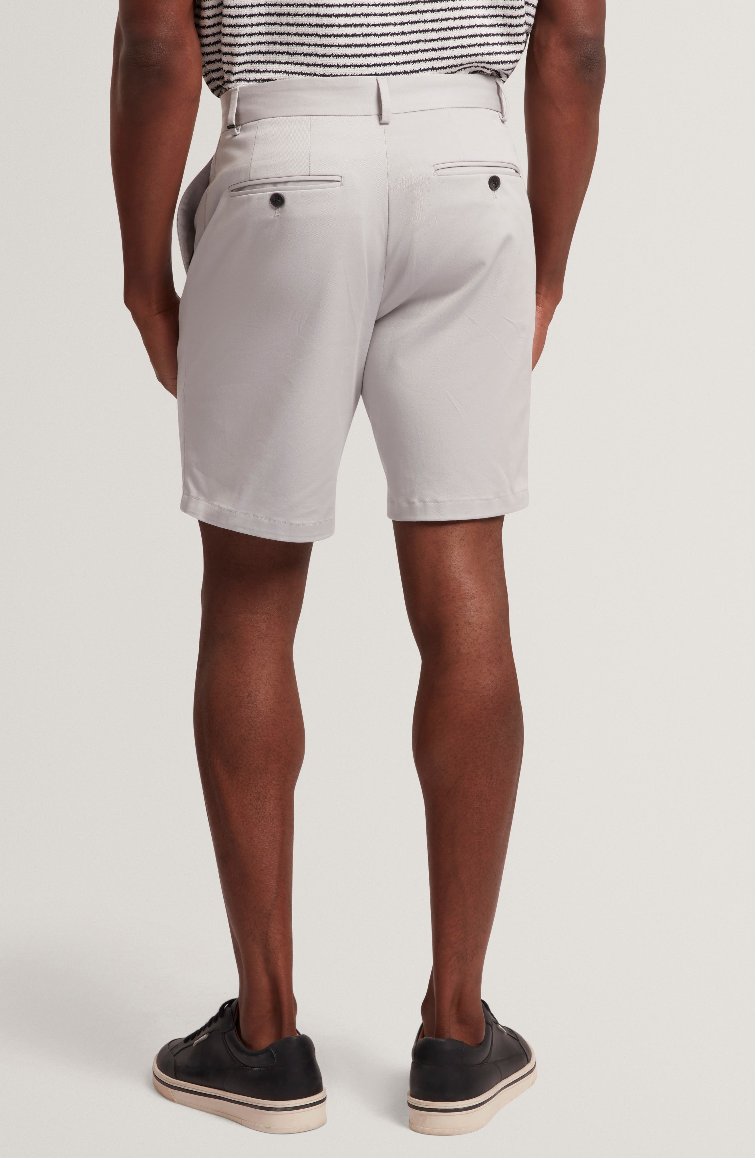 Loweton Slim Fit Stretch Cotton Chino Shorts - image 4