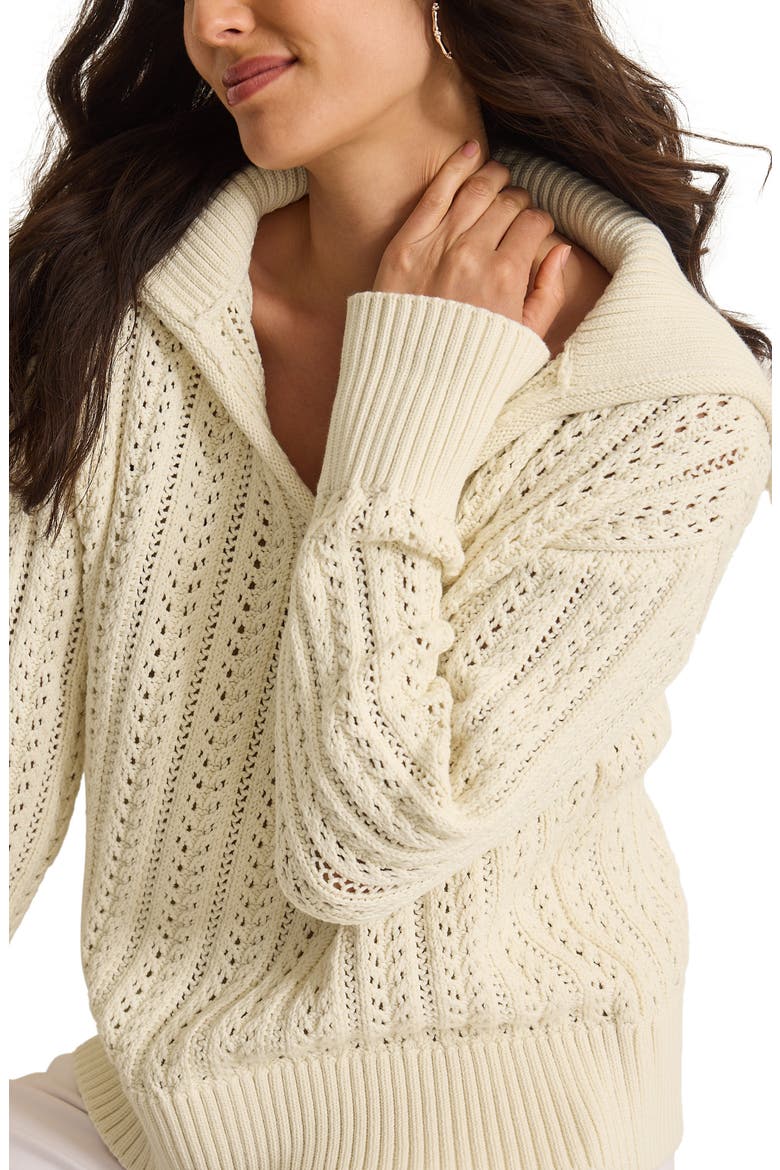 Zoe Sailor Collar Sweater, Alternate, color, BLEACHED SAND