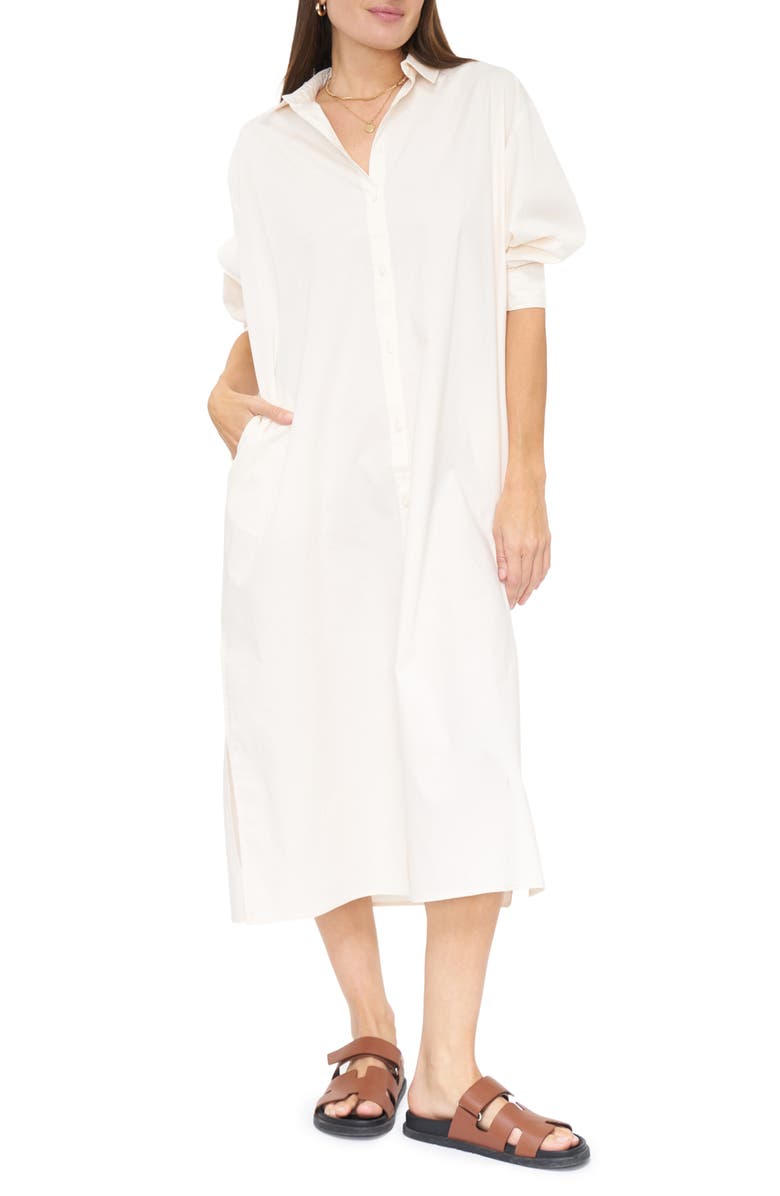 Pistola Sloane Oversize Button Down Shirtdress, Main, color,