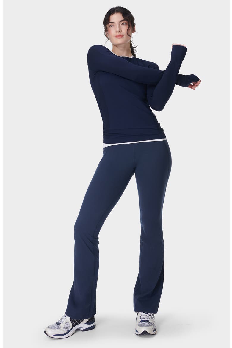Power Workout Bootcut Leggings, Alternate, color, NAVY BLUE