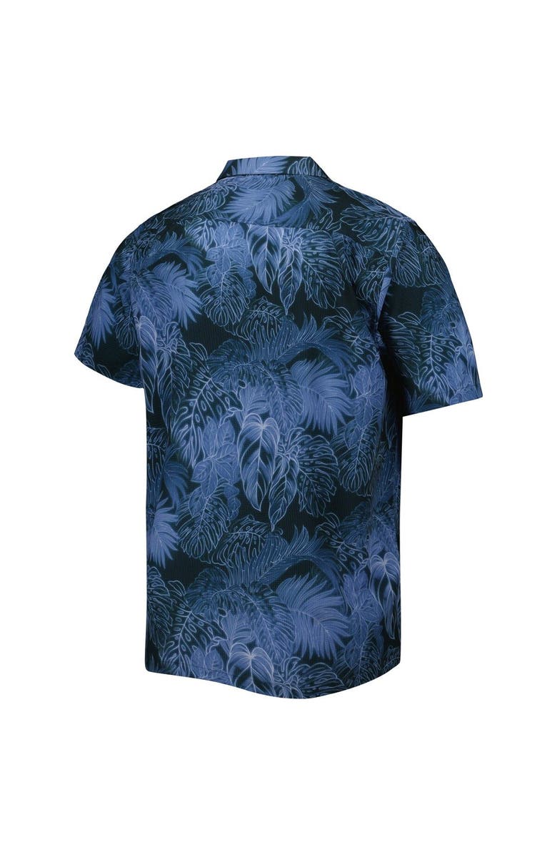 Tommy Bahama Men's Tommy Bahama Navy Tennessee Titans Big & Tall Bahama Coast Luminescent Fronds Camp IslandZone Button-Up Shirt, Alternate, color, Blue