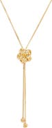 Bottega Veneta Knot Lariat Necklace