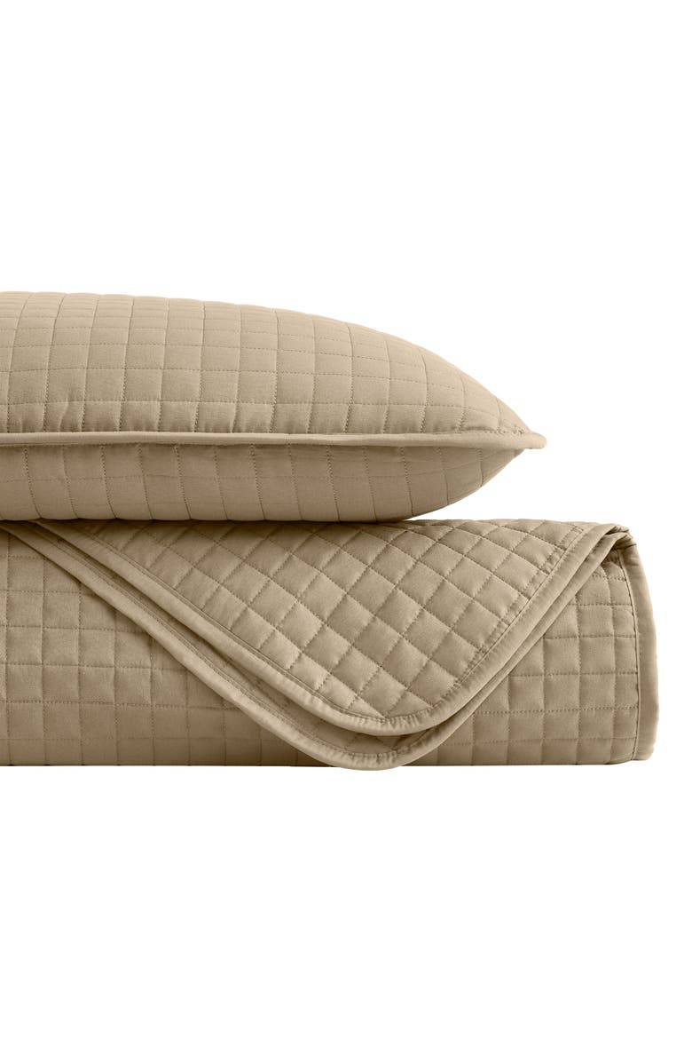 SOUTHSHORE FINE LINENS Vilano Oversize California King Quilt Set, Main, color, Taupe