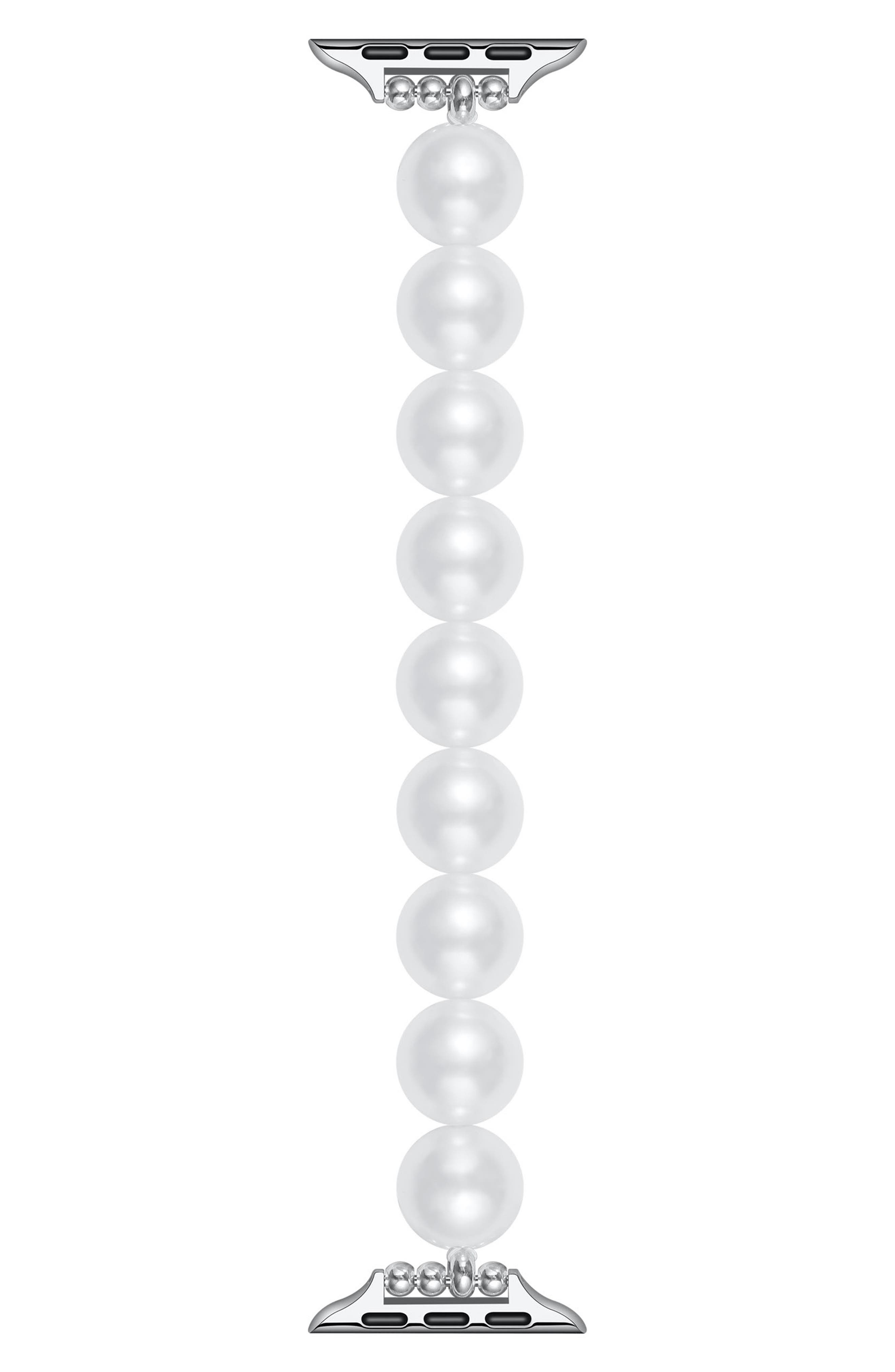 Posh Tech Violet Imitation Pearl Apple Watch® Bracelet Watchband