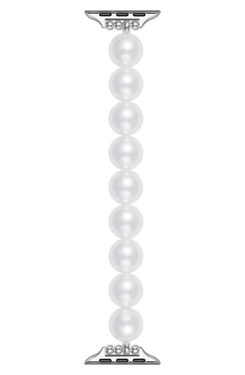 Violet Imitation Pearl Apple Watch® Bracelet Watchband