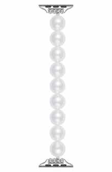 Posh Tech Violet Imitation Pearl Apple Watch® Bracelet Watchband