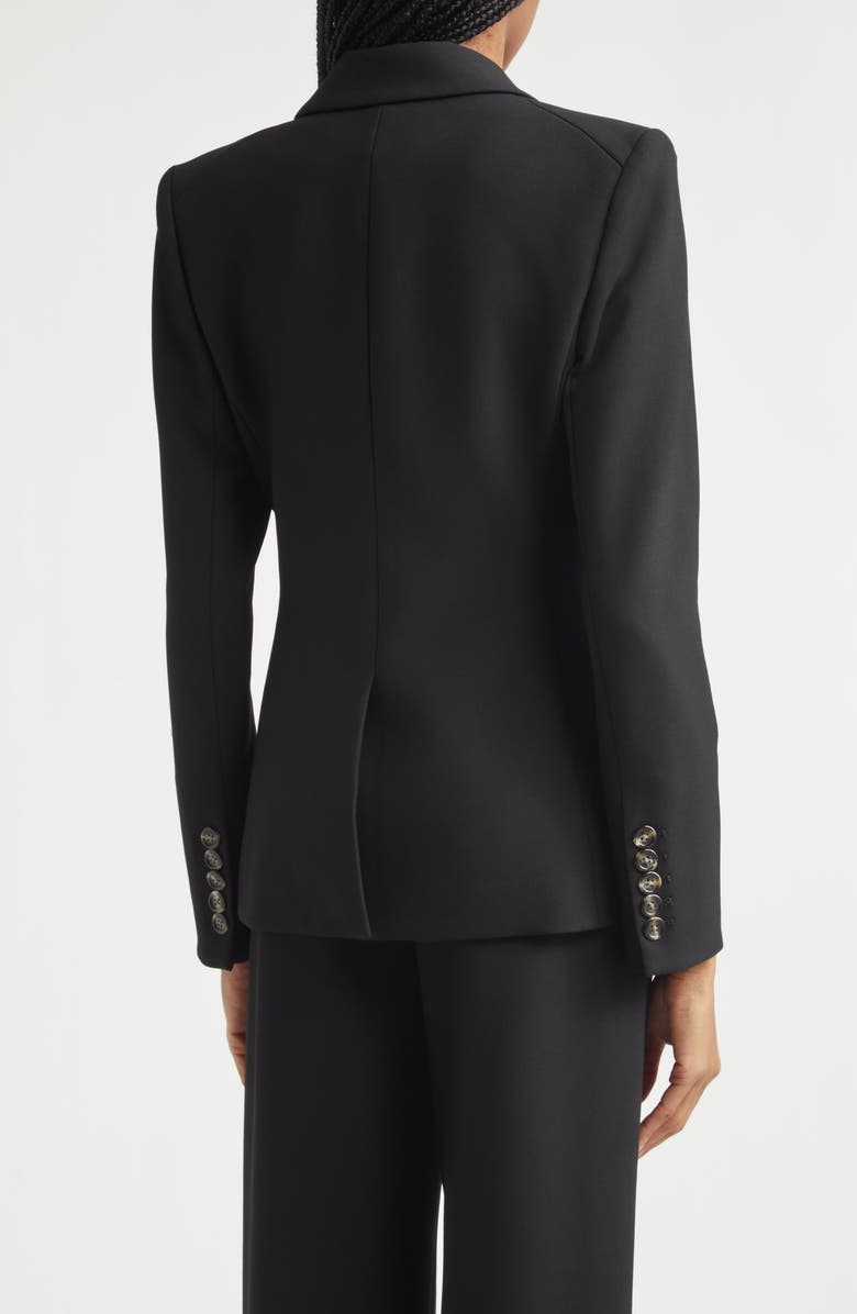 Veronica Beard Miller Stretch Crepe Dickey Jacket, Alternate, color, Black