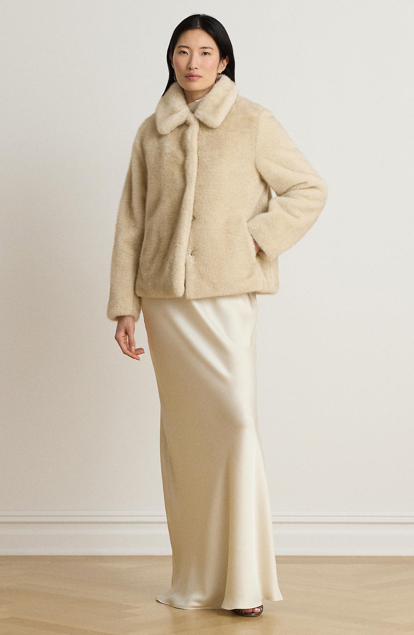 Lauren Ralph Lauren Faux Fur Jacket (Women) | Nordstrom