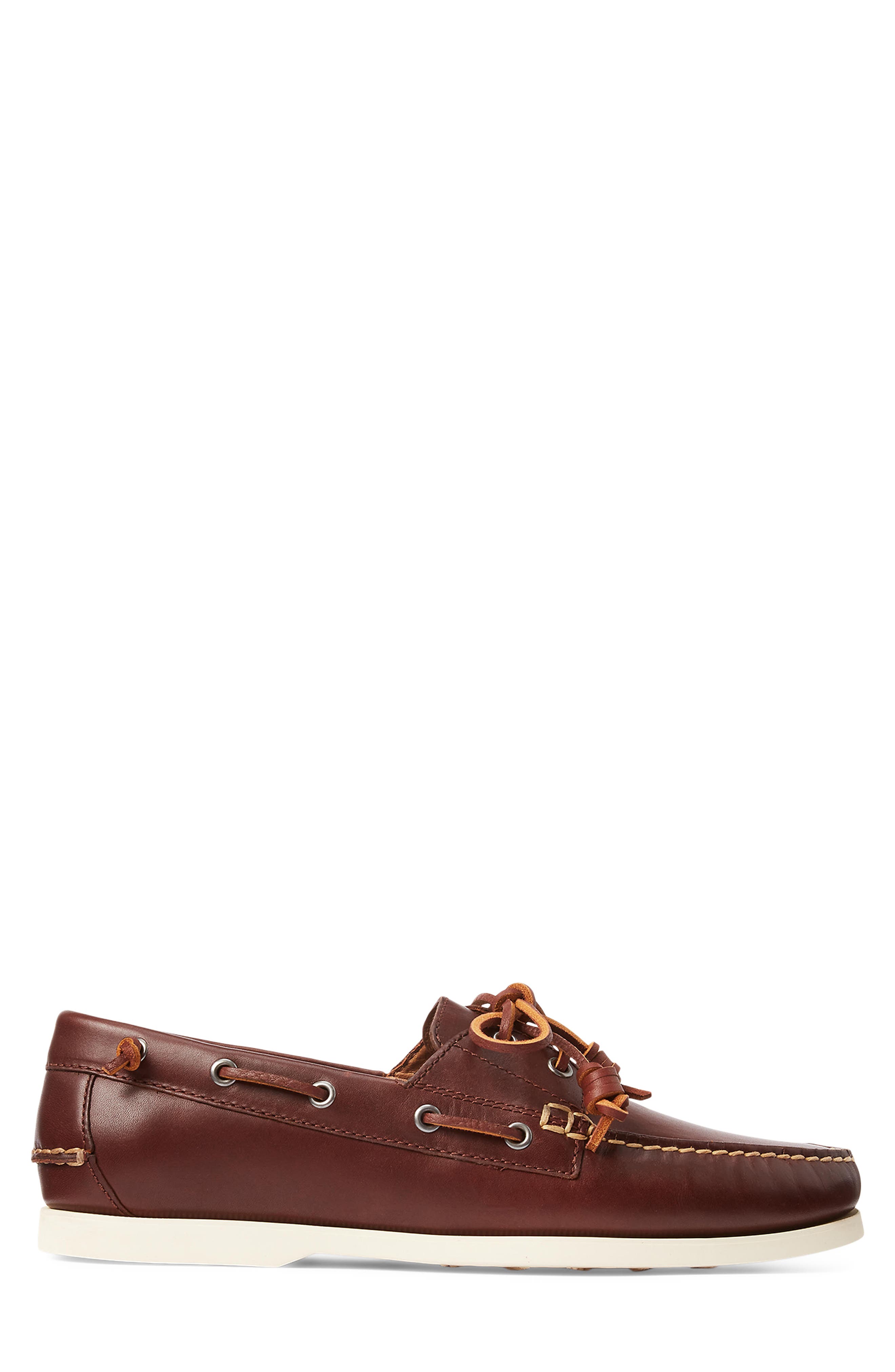 Ralph Lauren Merton Leather Boat Shoe, Alternate, color, Polo Tan