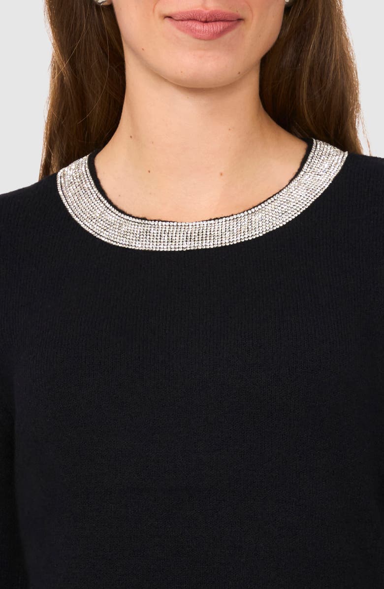 Halogen<sup>®</sup> Rhinestone Neck Sweater, Alternate, color, 