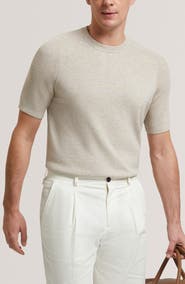 Ted Baker Torrent Short Sleeve Cotton & Wool Sweater