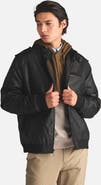 Members Only Men's Faux Leather Iconic Racer Jacket