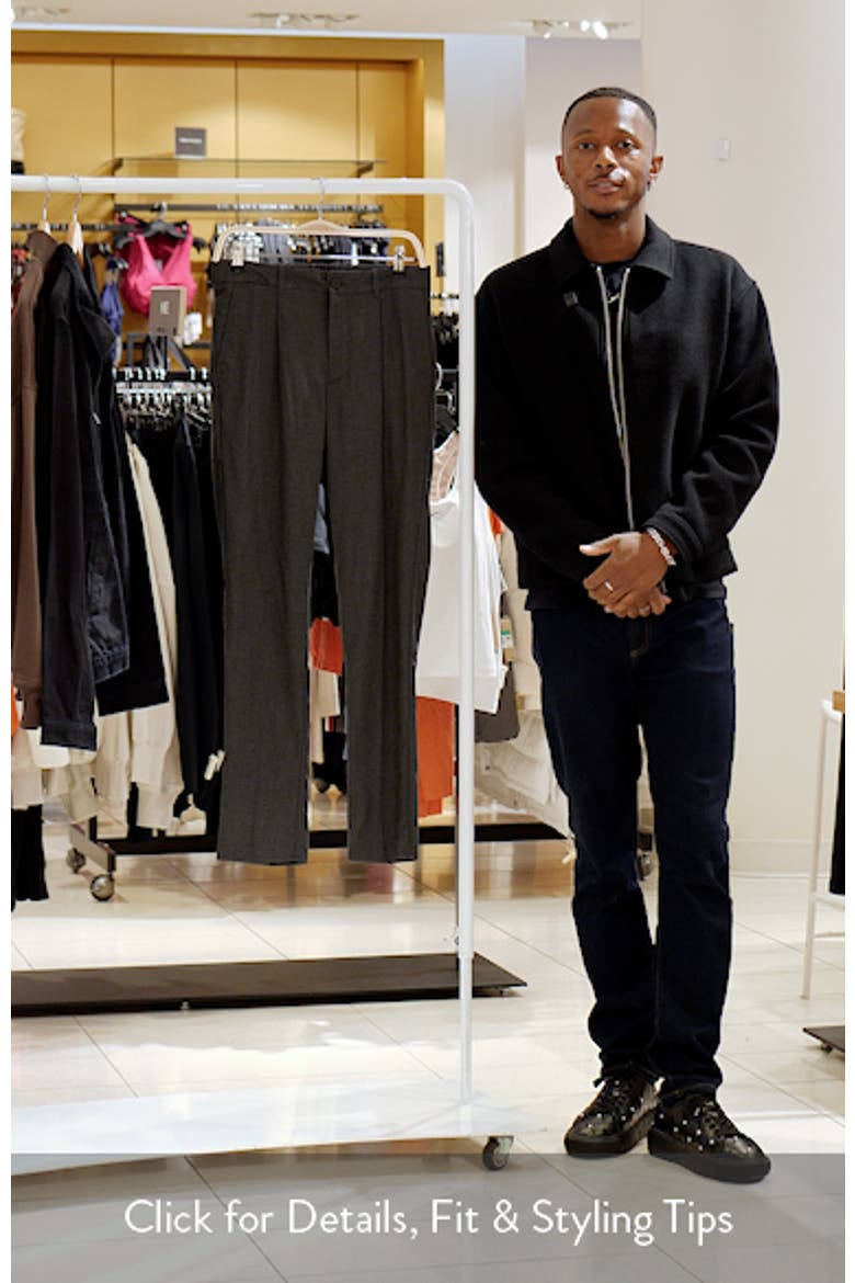 Pleated Slim Fit Dress Pants video