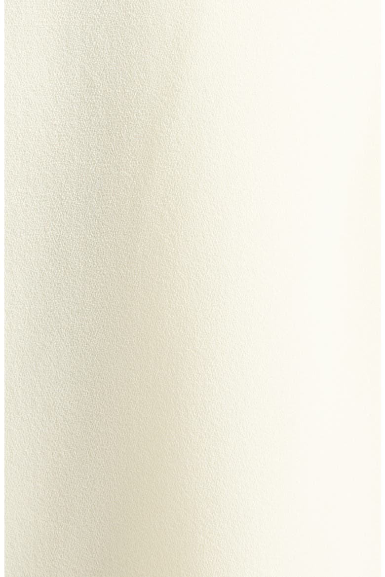 Pleat Godet Wool Sablé Skirt, Alternate, color, PORCELAIN