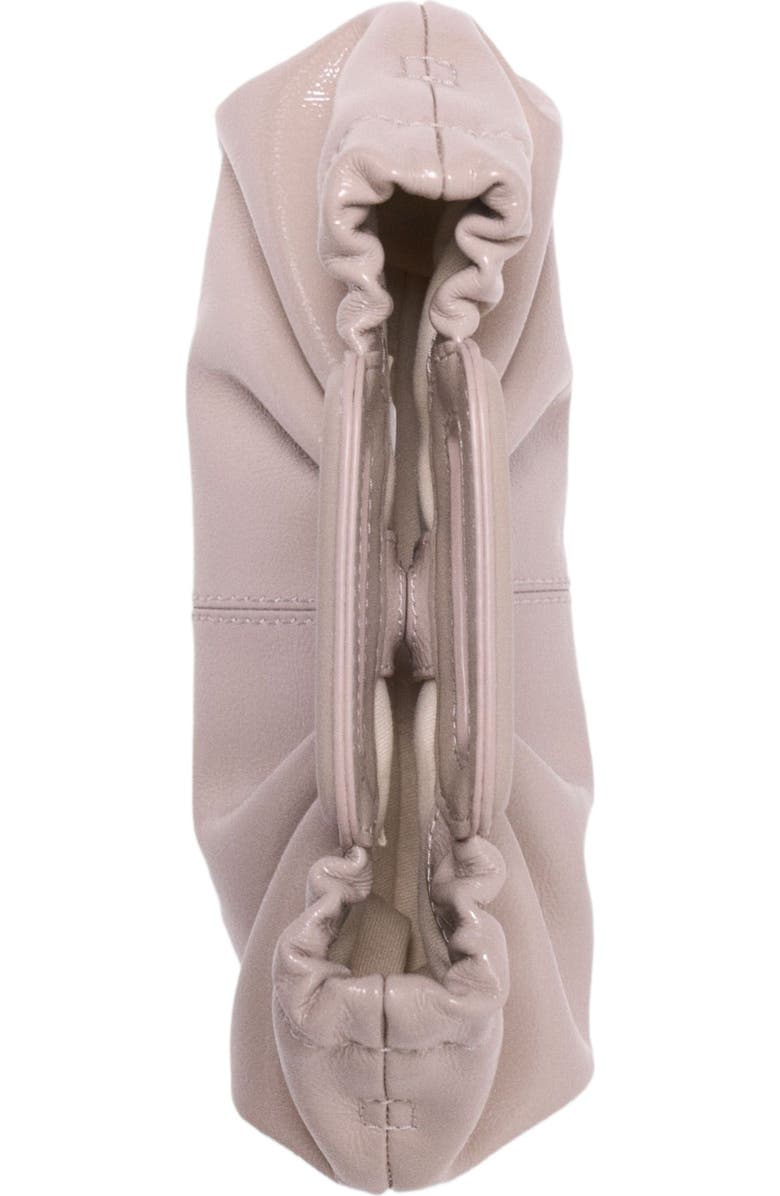 maje Mini naplak leather clutch, Alternate, color, Mastic Beige