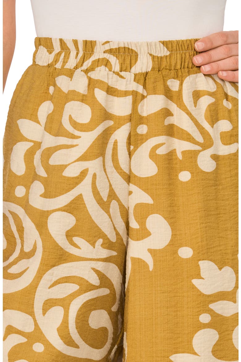 Print Wide Leg Crop Pants, Alternate, color, POTTING SOIL BATIK