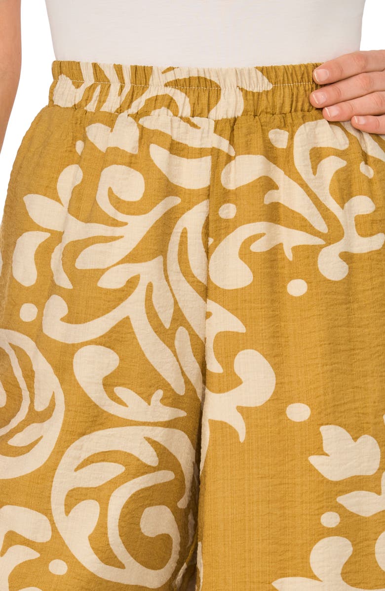 Halogen<sup>®</sup> Print Wide Leg Crop Pants, Alternate, color, Potting Soil Batik