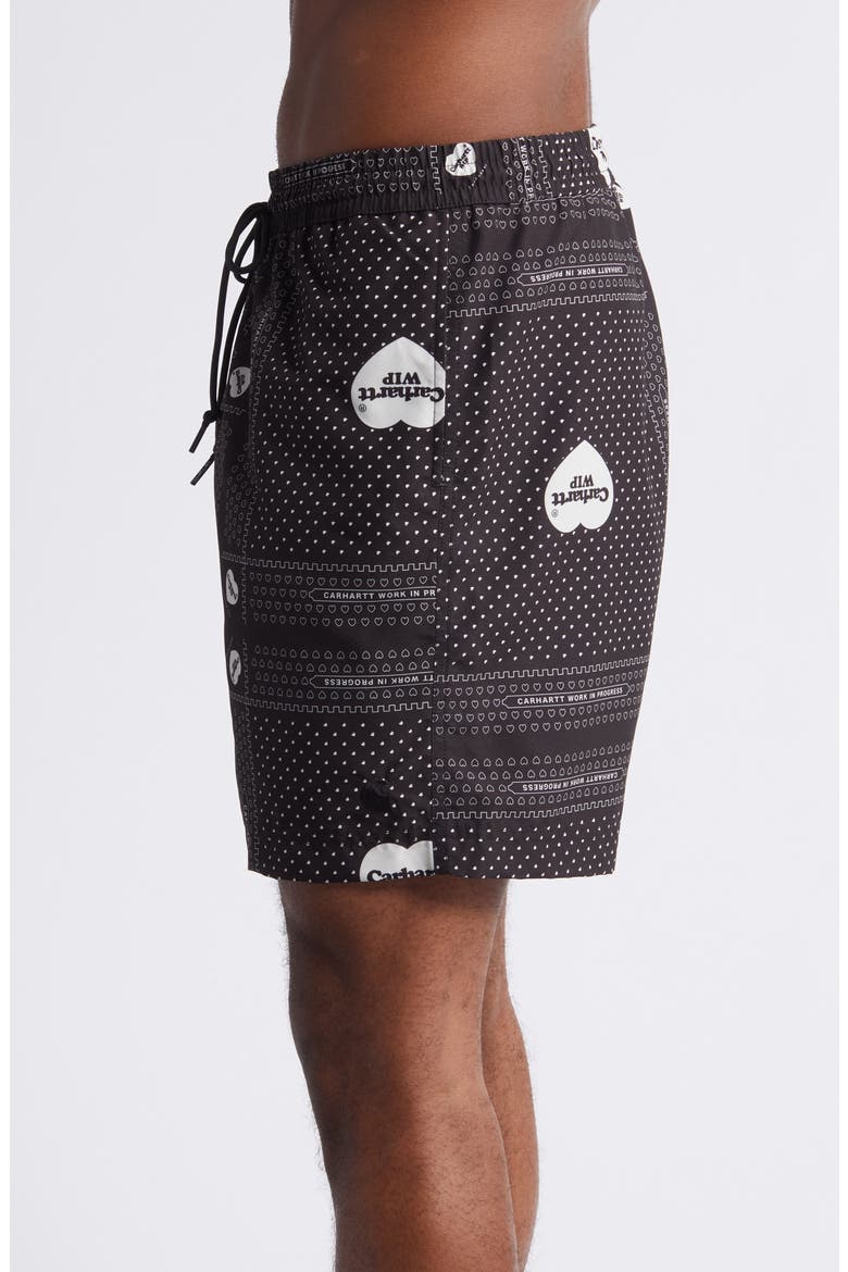 Slater Swim Trunks, Alternate, color, HEART BANDANA PRINT
