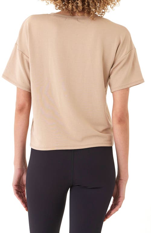 Threads 4 Thought Shana Drop Shoulder Terry Top In Chai