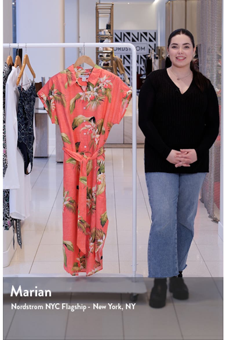 La Brisa Blooms Linen Shirtdress video