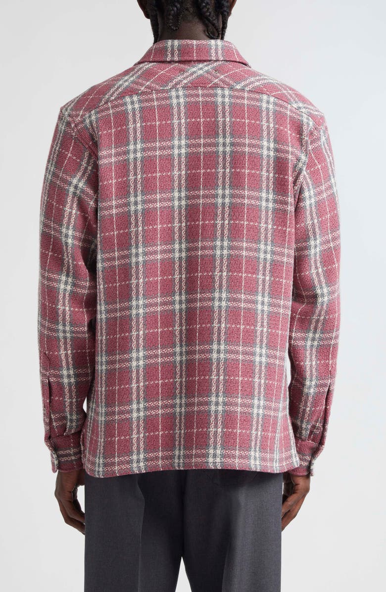 Golden Goose Journey Plaid Cotton Blend Button-Up Shirt, Alternate, color, 