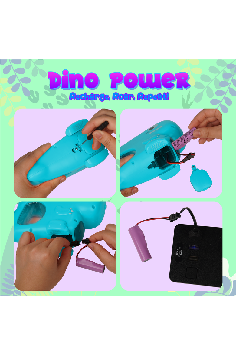 Blue & Pink T-Rex Dino Water blaster, Alternate, color, Multicolor
