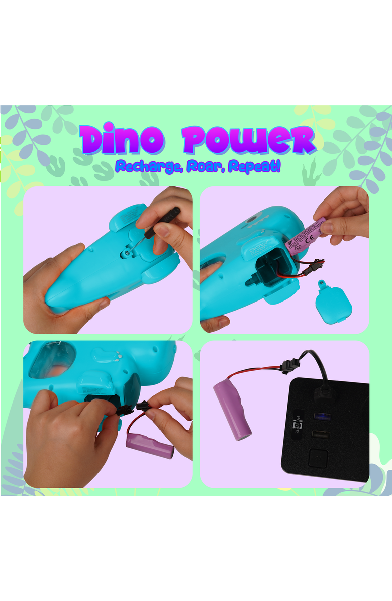 USA Toyz Blue & Pink T-Rex Dino Water blaster, Alternate, color, Multicolor