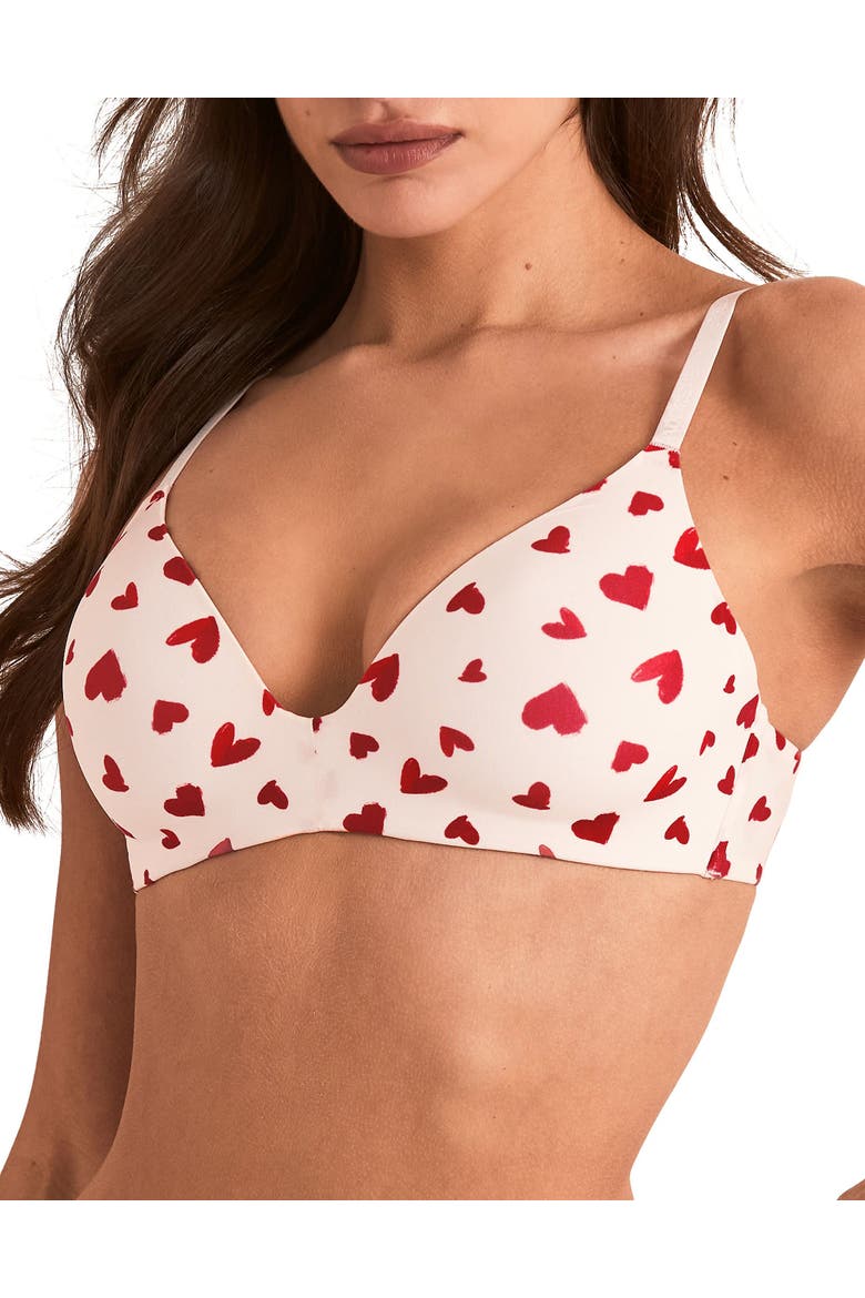 Valory Contour Plunge Bra, Main, color, Heart pink