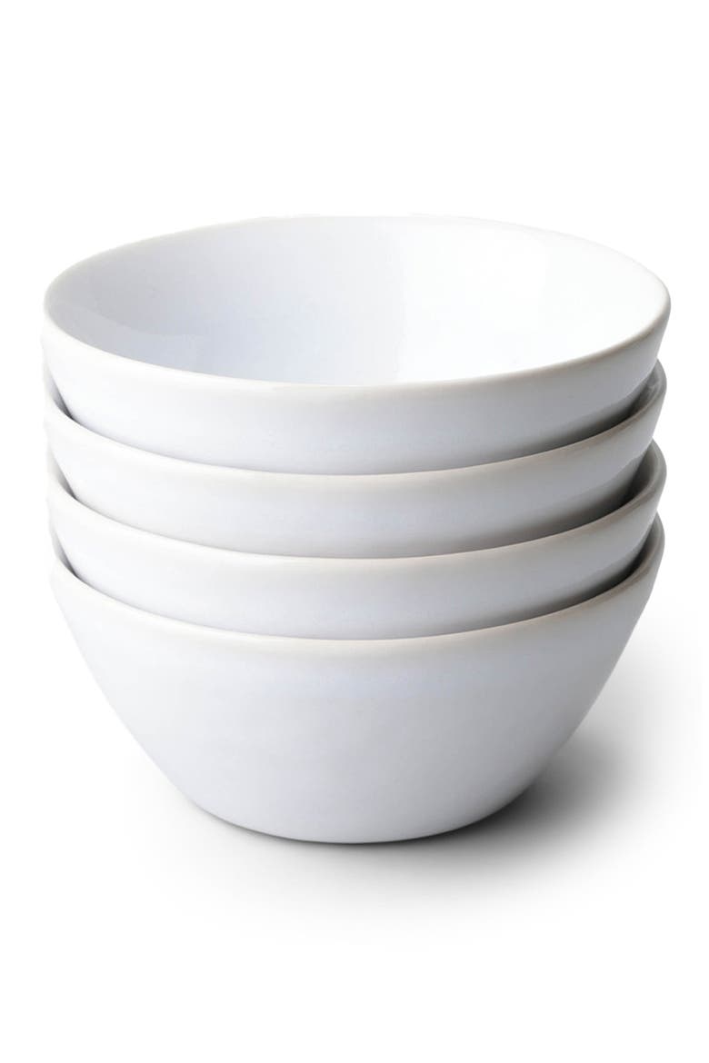 The Dessert Set of 4 Bowls, Main, color, PEARL WHITE