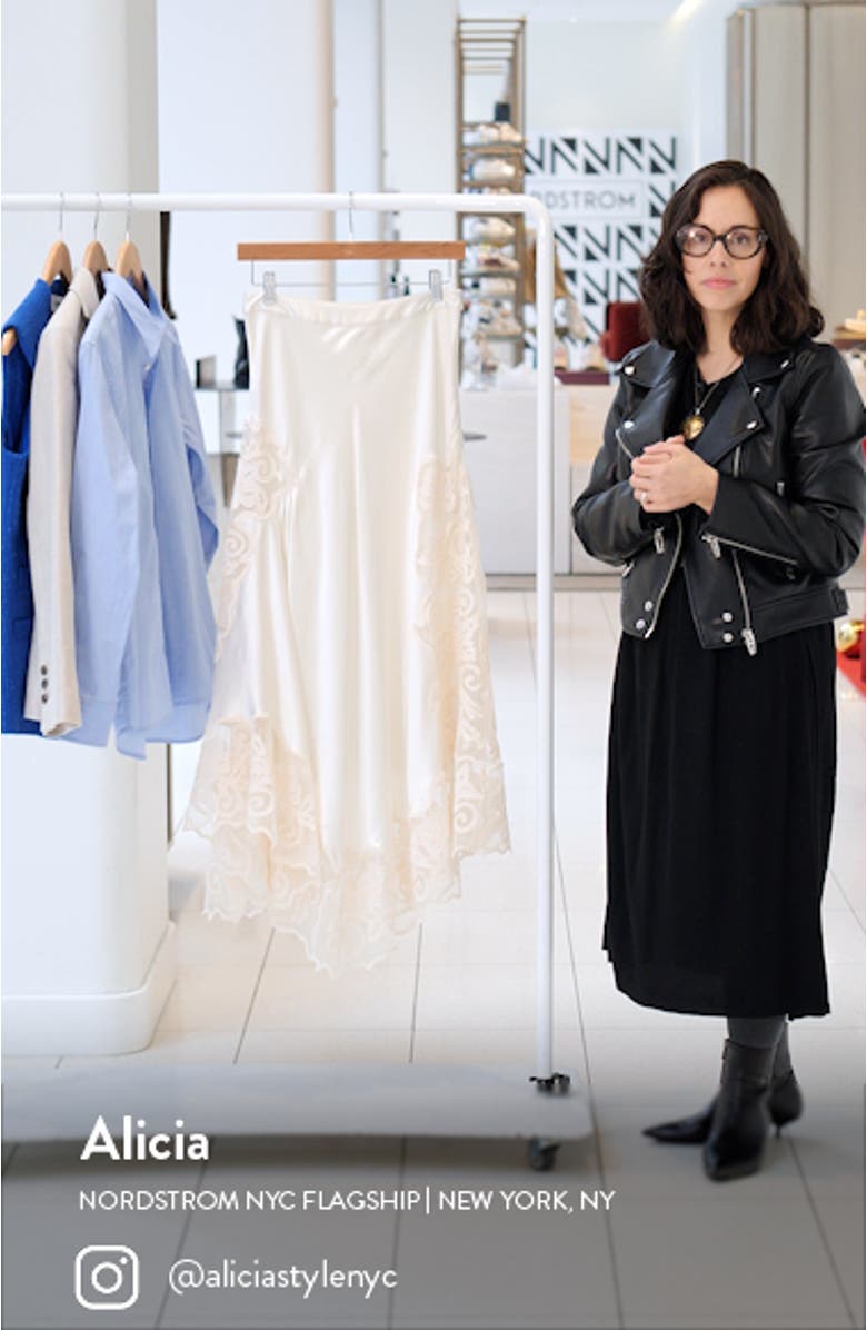 Cressida Floral Tulle Panel Silk Maxi Skirt, sales video thumbnail