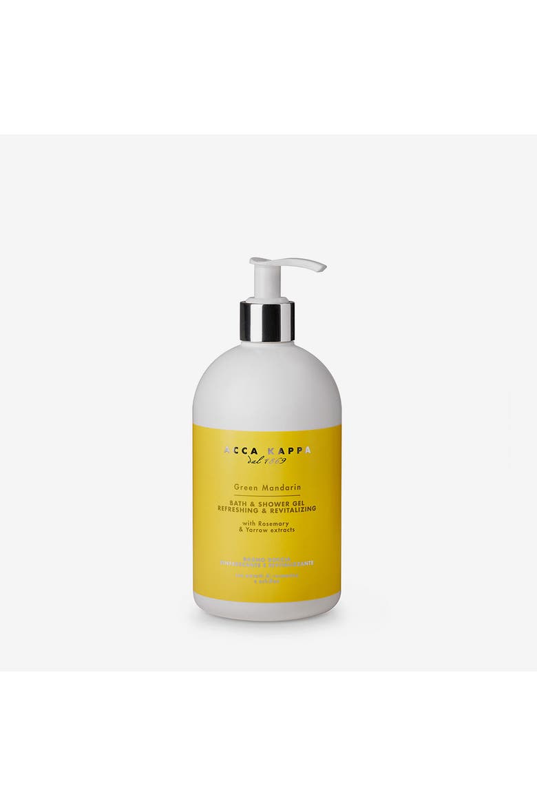 Green Mandarin Bath & Shower Gel, Main, color, White